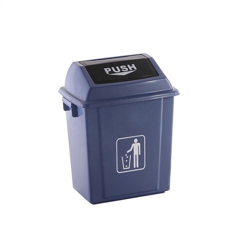 Bidone della spazzatura di plastica all'aperto