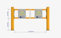Protezione in plastica per porta